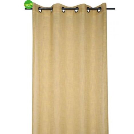 Tenda neira con velo misura 135 x 260 cm colore curry