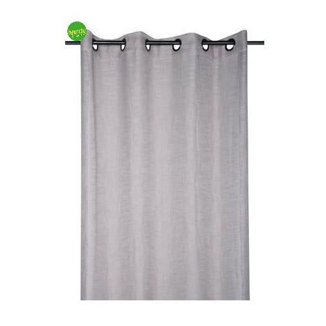 Tenda neira con velo misura 135 x 260 cm colore tortora