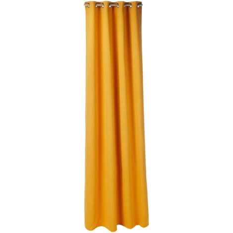 HOMEMAISON TENDA NOTTE OSCURANTE 140XH280CM SENAPE