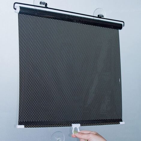 TONCHEAN Tenda oscurante per balcone con ventosa, tenda retrattile portatile per finestrini auto, per camere da letto, camerette, uffici, camper, senza forare (40 x 125 cm/15,7 x 49,2 pollici)