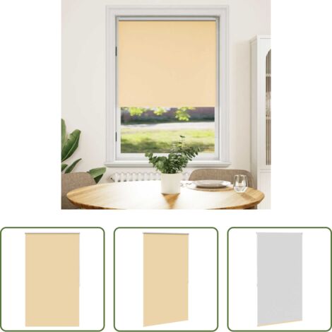 Tenda oscurante -  Tenda a rullo oscurante 124,4x175 cm Tessuto Larghezza 120 cm beige