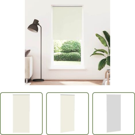 Tenda oscurante -  Tenda a rullo oscurante 124,4x230 cm Tessuto Larghezza 120 cm bianco sporco