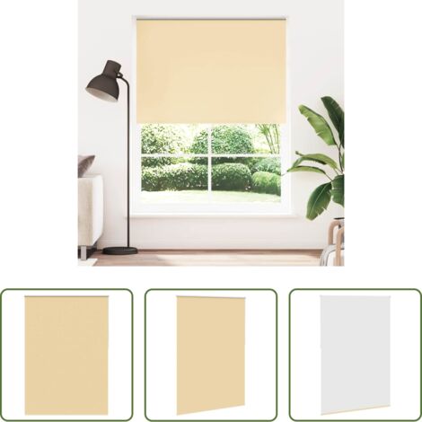 Tenda oscurante -  Tenda a rullo oscurante 144,4x230 cm Tessuto Larghezza 140 cm beige