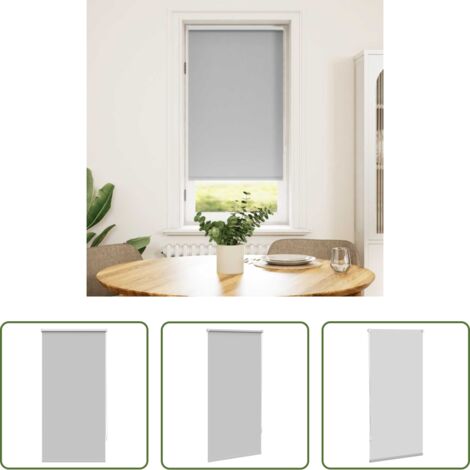 Tenda oscurante -  Tenda a rullo oscurante 64,4x120 cm Tessuto Larghezza 60 cm Grigio