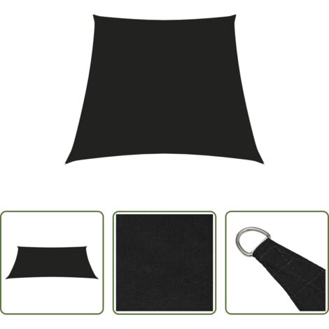 Tenda parasole -  Parasole a Vela in Tela Oxford a Trapezio 2/4x3 m Nero