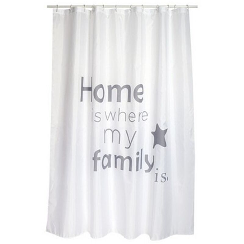 Tenda Per Doccia In Tessuto Poliestere Home Cm 180x200