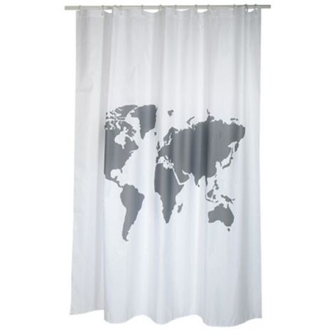 TENDA PER DOCCIA IN TESSUTO POLIESTERE WORLD cm 180x200