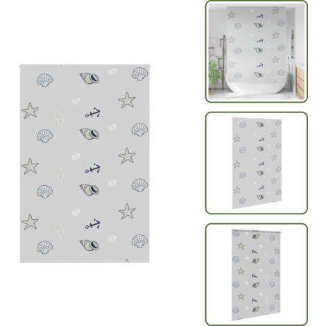 Tenda per doccia - vidaXL Tenda a Rullo Doccia 150x240 cm Larghezza Tessuto 146 cm - Tenda a soffitto