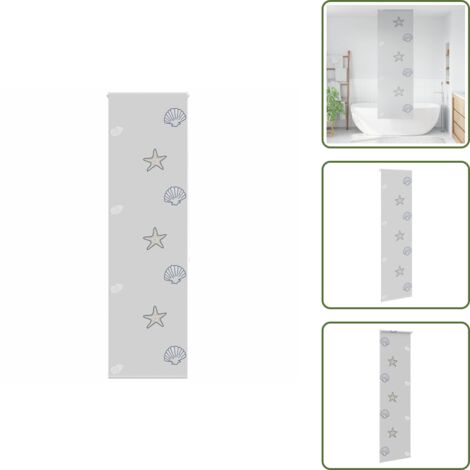 Tenda per doccia - vidaXL Tenda a Rullo Doccia 70x240 cm Larghezza Tessuto 66 cm - Tenda a soffitto