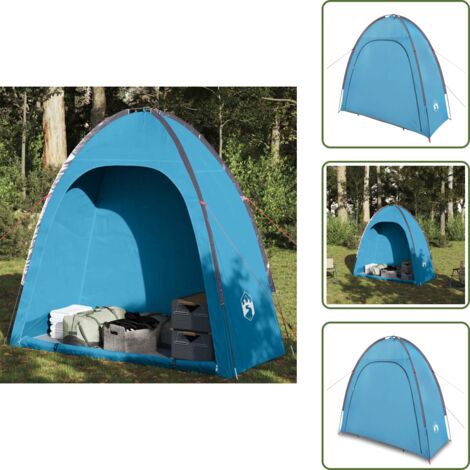Tenda per famiglia - vidaXL Tenda Portaoggetti Blu Impermeabile - Tenda per viaggi
