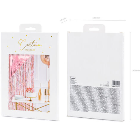 Tenda per feste, oro rosa, 90x250 cm