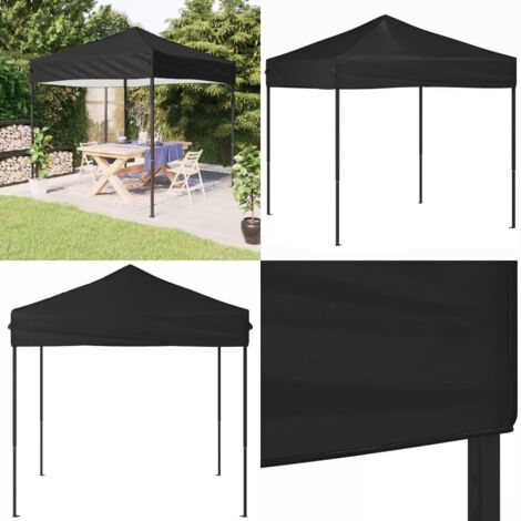Tenda per Feste Pieghevole Nera 2x2 m - Tenda pieghevole - Tenda all'aperto