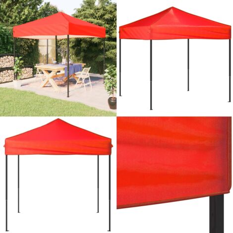 Tenda per Feste Pieghevole Rossa 2x2 m - Tenda pieghevole - Tenda per barbecue