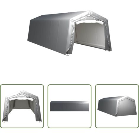 Tenda per giardino -  Tenda Capannone 300x900 cm Grigio Acciaio
