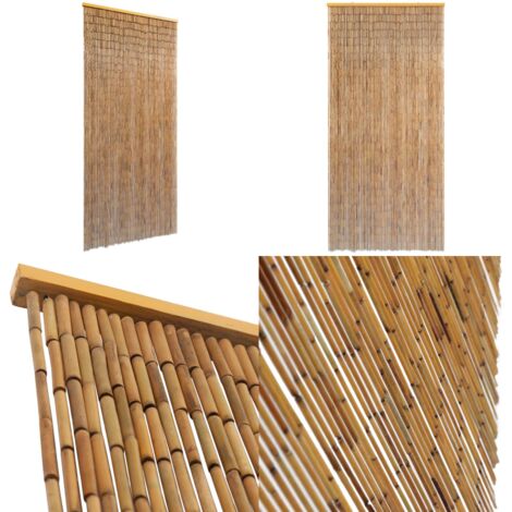 Tenda per Porta in Bambù 90x200 cm - Tenda per balcone - Tenda per appartamento