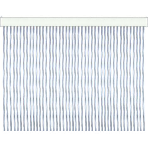 Tenda per porte in PVC antirumore antimosche Twist - 100x220 cm. White
