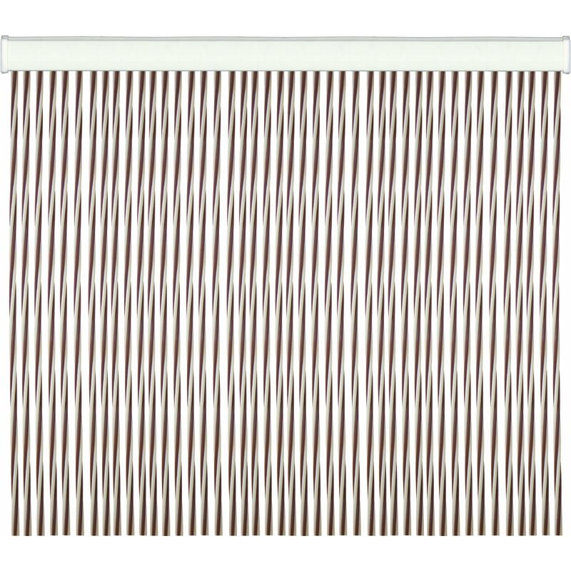 Tenda per porte in pvc antirumore antimosche Twist - 125x240 cm. Brown