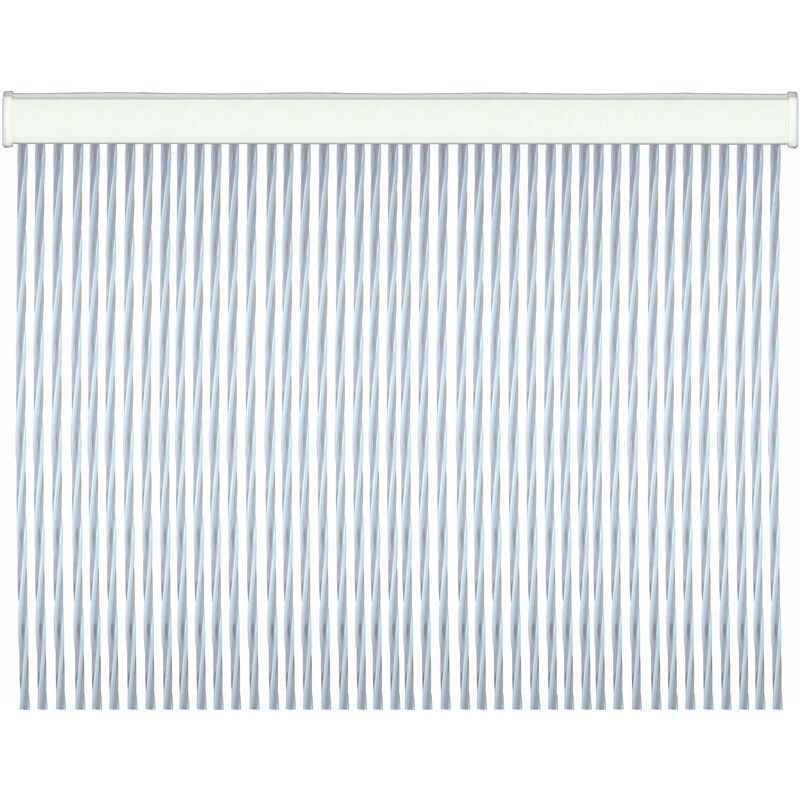 Tenda per porte in pvc antirumore antimosche Twist - 125x240 cm. White