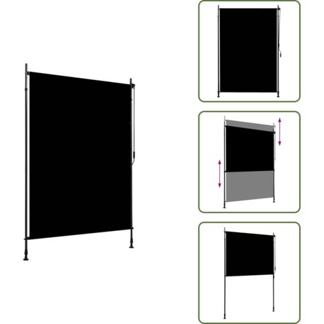 Tenda per veranda - vidaXL Tenda a Rullo per Esterni 150x270 cm Antracite - Tenda per pergola