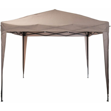 Tenda pieghevole per feste 3x3x2,5m colore tortora fe7000400