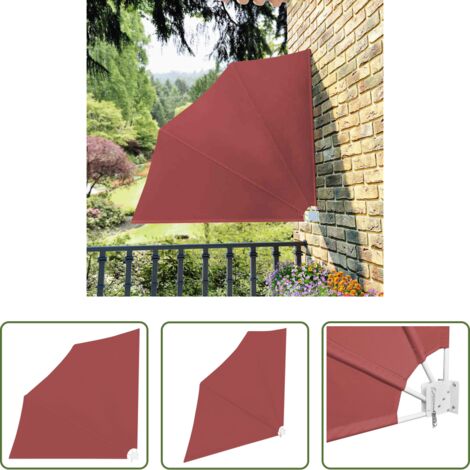 Tenda pieghevole -  Tenda Laterale per Balcone Pieghevole Terracotta 140x140 cm