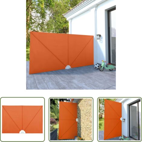 Tenda pieghevole -  Tenda Laterale per Terrazza Pieghevole Terracotta 400x200 cm