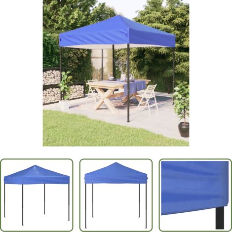 Tenda pieghevole -  Tenda per Feste Pieghevole Blu 2x2 m