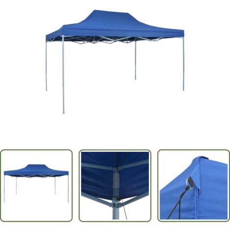 Tenda pieghevole -  Tenda Pieghevole Pop-Up 3x4,5 m Blu