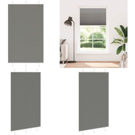 Tenda Plissettata Antracite 120x200cm Larghezza Tessuto 119,4cm - Privacy - Protezione solare