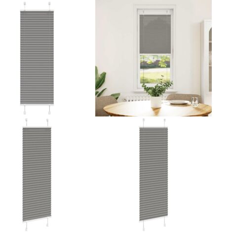 Tenda Plissettata Antracite 50x150 cm Larghezza Tessuto 49,4 cm - Privacy - Protezione solare