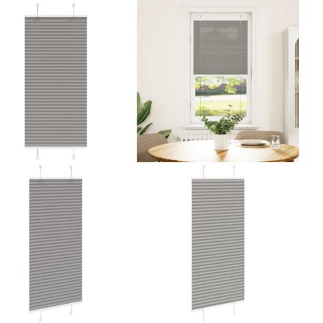 Tenda Plissettata Antracite 60x150 cm Larghezza Tessuto 59,4 cm - Privacy - Protezione solare