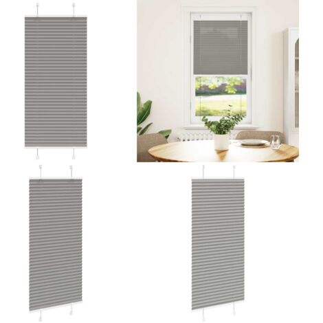 Tenda Plissettata Antracite 65x150 cm Larghezza Tessuto 64,4 cm - Privacy - Protezione solare
