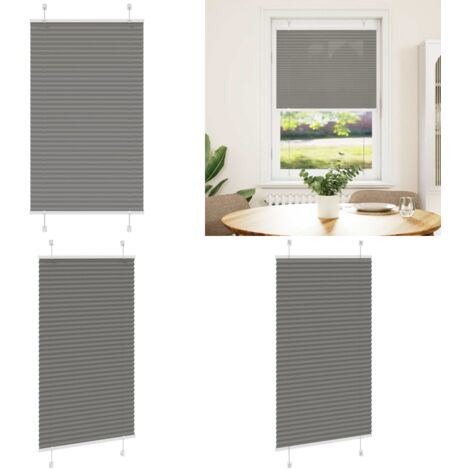 Tenda Plissettata Antracite 80x150 cm Larghezza Tessuto 79,4 cm - Privacy - Protezione solare