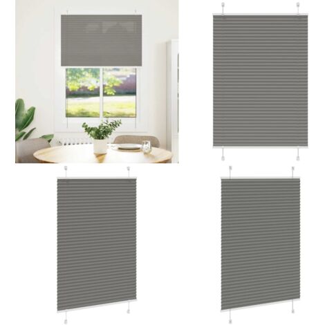 Tenda Plissettata Antracite 90x100 cm Larghezza Tessuto 89,4 cm - Privacy - Protezione solare