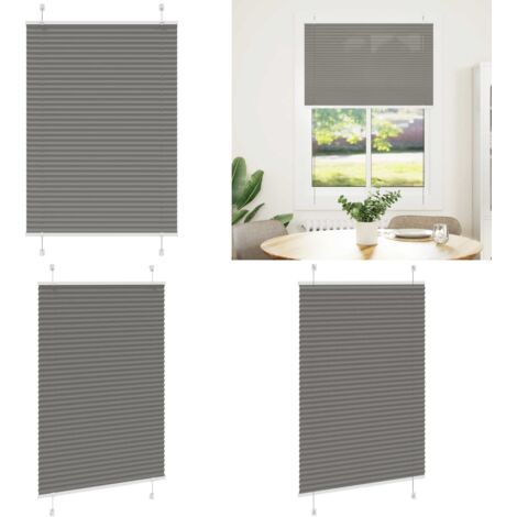 Tenda Plissettata Antracite 90x150 cm Larghezza Tessuto 89,4 cm - Privacy - Protezione solare