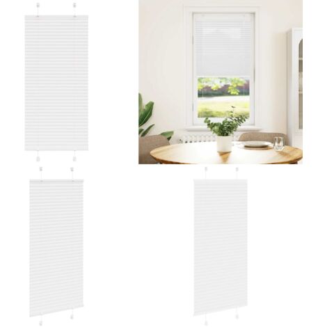 Tenda Plissettata Bianca 65x150 cm Larghezza Tessuto 64,4 cm - Privacy - Protezione solare