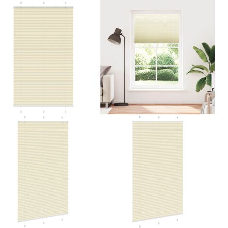 Tenda Plissettata Crema 115x200 cm Larghezza Tessuto 114,4 cm - Privacy - Protezione solare