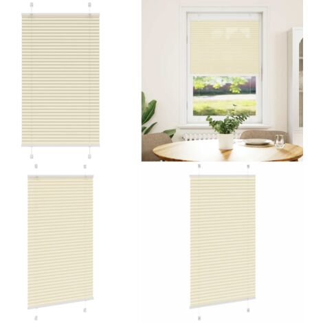 Tenda Plissettata Crema 70x150 cm Larghezza Tessuto 69,4 cm - Tenda privacy - Protezione solare