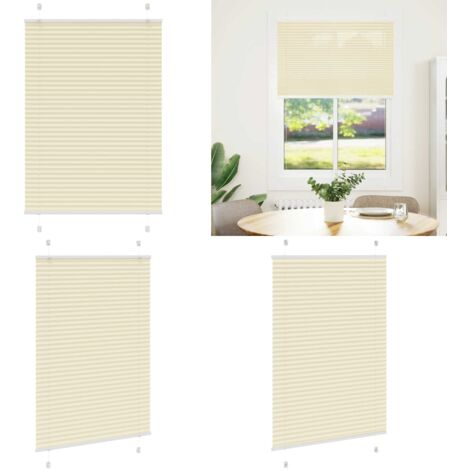 Tenda Plissettata Crema 95x150 cm Larghezza Tessuto 94,4 cm - Privacy - Protezione solare