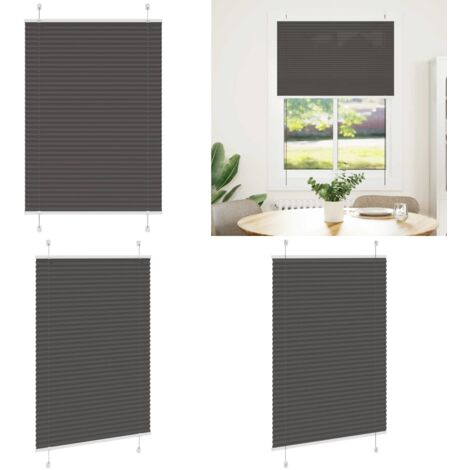 Tenda Plissettata Nera 100x100 cm Larghezza Tessuto 99,4 cm - Privacy - Protezione solare