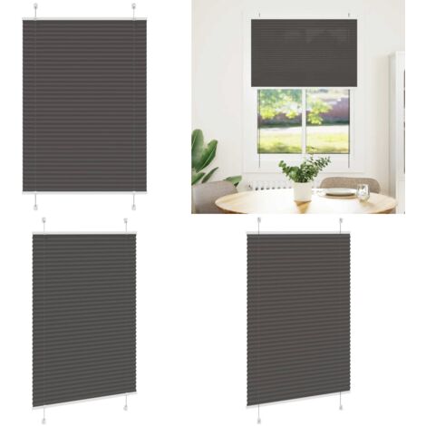 Tenda Plissettata Nera 95x150 cm Larghezza Tessuto 94,4 cm - Tenda nera - Privacy