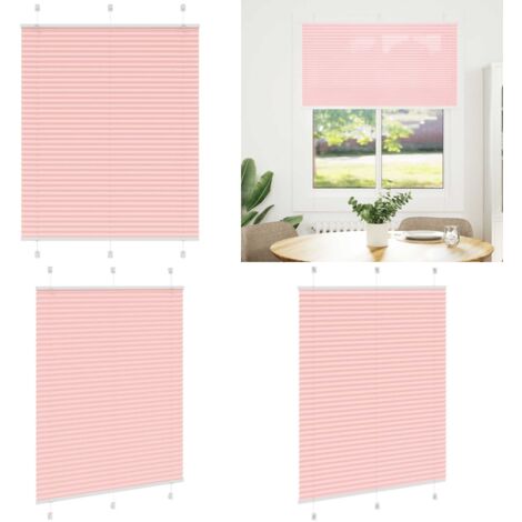 Tenda Plissettata Rosa 105x150 cm Larghezza Tessuto 104,4 cm - Tenda privacy - Protezione solare