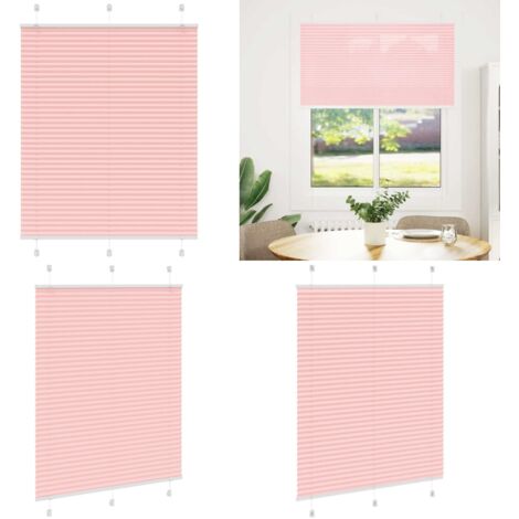 Tenda Plissettata Rosa 110x150 cm Larghezza Tessuto 109,4 cm - Tenda per finestra - Protezione solare