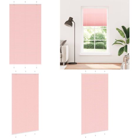 Tenda Plissettata Rosa 110x200 cm Larghezza Tessuto 109,4 cm - Tenda privacy - Protezione solare