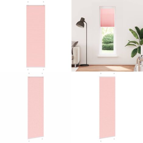 Tenda Plissettata Rosa 65x200 cm Larghezza Tessuto 64,4 cm - Tenda privacy - Protezione solare