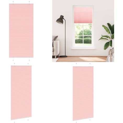 Tenda Plissettata Rosa 90x200 cm Larghezza Tessuto 89,4 cm - Tenda privacy - Protezione solare