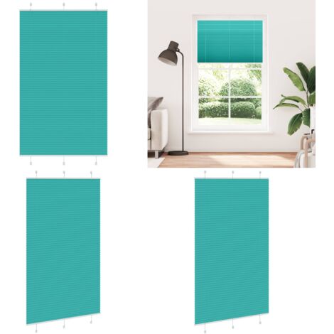 Tenda Plissettata Verde petrolio 120x200 cm Larghezza Tessuto - Privacy - Protezione solare