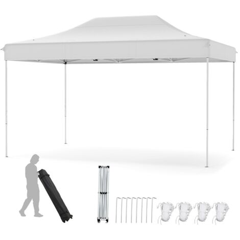 Tenda pop-up per impieghi gravosi con fori di drenaggio borsa con ruote, Tenda facile installazione Beige