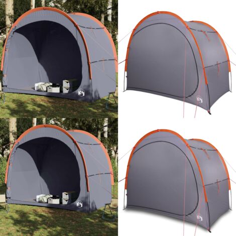 Tenda Portaoggetti Grigio e Arancione Impermeabile - Tenda da campeggio - Tenda per viaggi