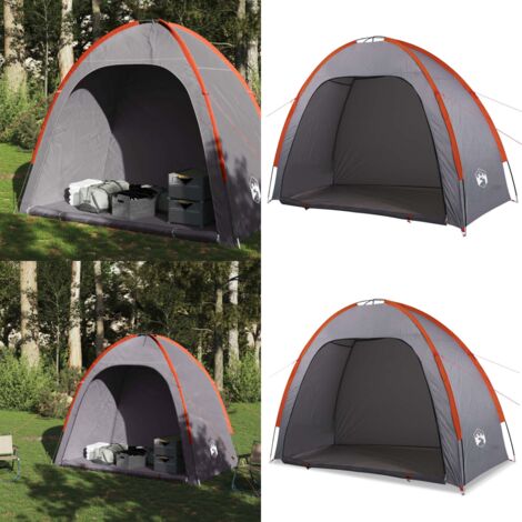 Tenda Portaoggetti Grigio e Arancione Impermeabile - Tenda impermeabile - Tenda da campeggio